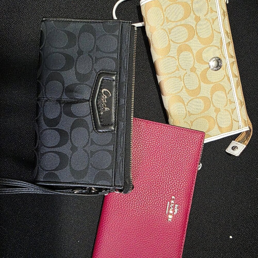 Coach Wristlets - set of 3